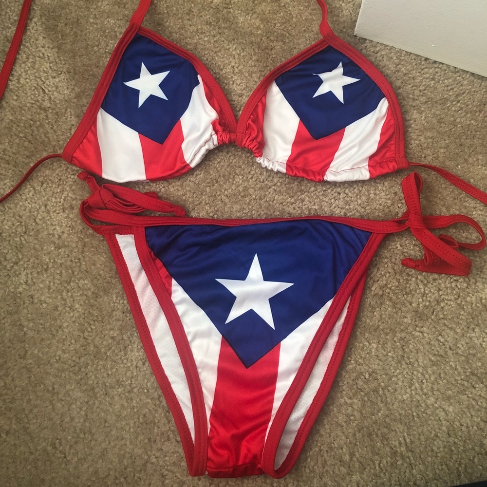 Puerto Rican flag bikini